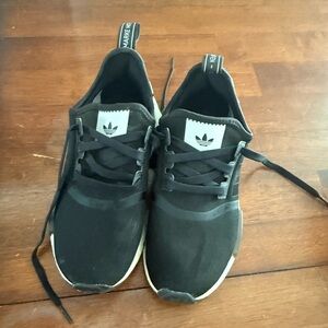 Adidas Kids Black and White Sneakers